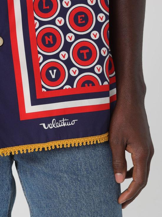 25FW 발렌티노 가라바니 반팔 셔츠 7V3AA111AYQ CLQ Blue - VALENTINO GARAVANI