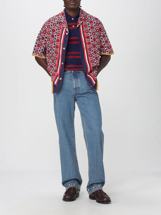 25FW 발렌티노 가라바니 반팔 셔츠 7V3AA111AYQ CLQ Blue - VALENTINO GARAVANI