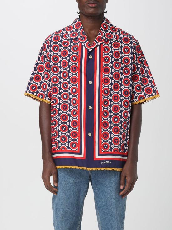 25FW 발렌티노 가라바니 반팔 셔츠 7V3AA111AYQ CLQ Blue