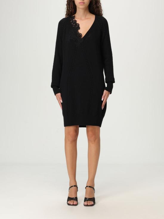 25FW 에르마노 설비노 롱 원피스 D474Q501APNJG 95708 Black