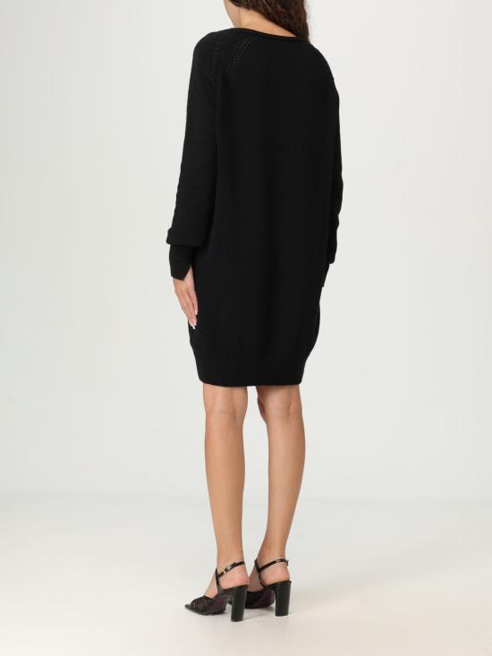 25FW 에르마노 설비노 롱 원피스 D474Q501APNJG 95708 Black - ERMANNO SCERVINO