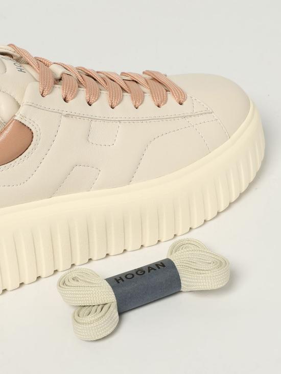 25FW 호간 H-스트라이프 스니커즈 HXW6450FC60LE9 0MA5 Beige - HOGAN