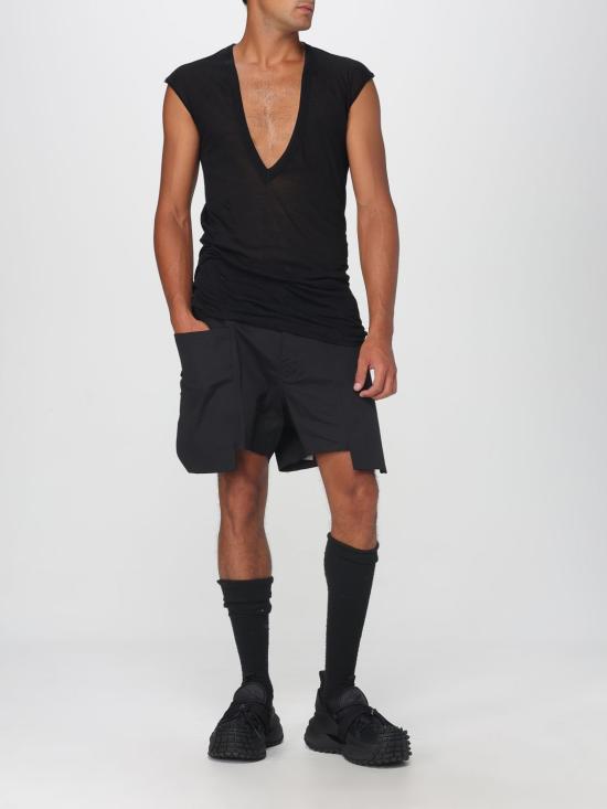 25FW 릭 오웬스 민소매 티셔츠 RU02E1157UC 09 Black - RICK OWENS