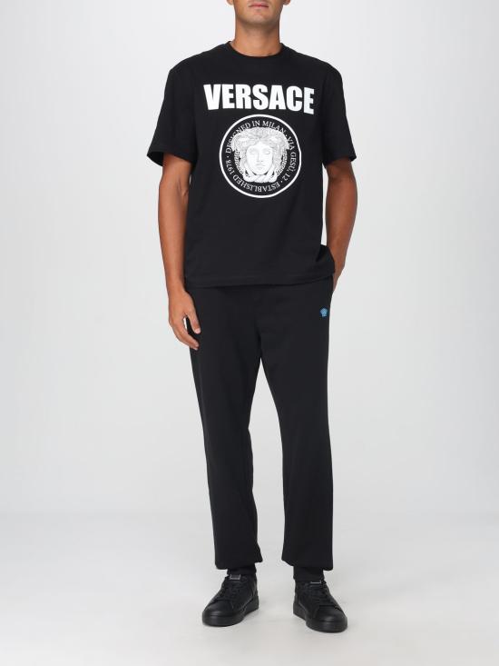 25FW 베르사체 스트레이트 팬츠 10163001A15105 1B000 Black - VERSACE