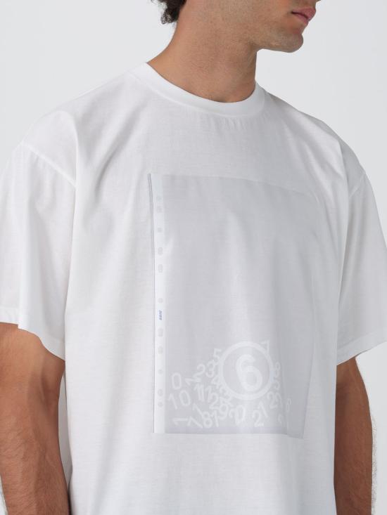 25FW MM6 메종마르지엘라 반팔 티셔츠 SH0GC0060M20048 101 White - MM6 MAISON MARGIELA