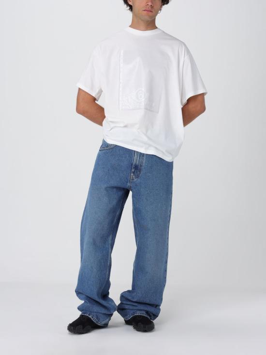 25FW MM6 메종마르지엘라 반팔 티셔츠 SH0GC0060M20048 101 White - MM6 MAISON MARGIELA