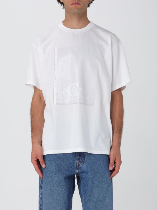 25FW MM6 메종마르지엘라 반팔 티셔츠 SH0GC0060M20048 101 White