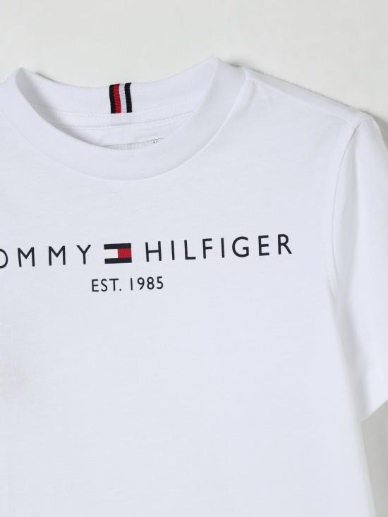25FW [키즈] 타미힐피거 티셔츠 KS0KS00210 YBR White - TOMMY HILFIGER