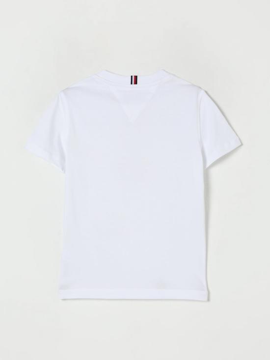 25FW [키즈] 타미힐피거 티셔츠 KS0KS00210 YBR White - TOMMY HILFIGER
