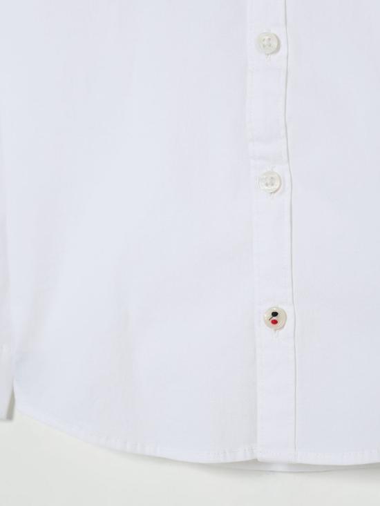 25FW [키즈] 타미힐피거 셔츠 KB0KB06965 YBR White - TOMMY HILFIGER