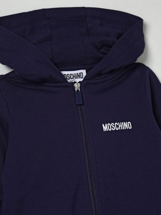 25FW [키즈] 모스키노 풀오버 MUF065LCA40 40016 Blue - MOSCHINO