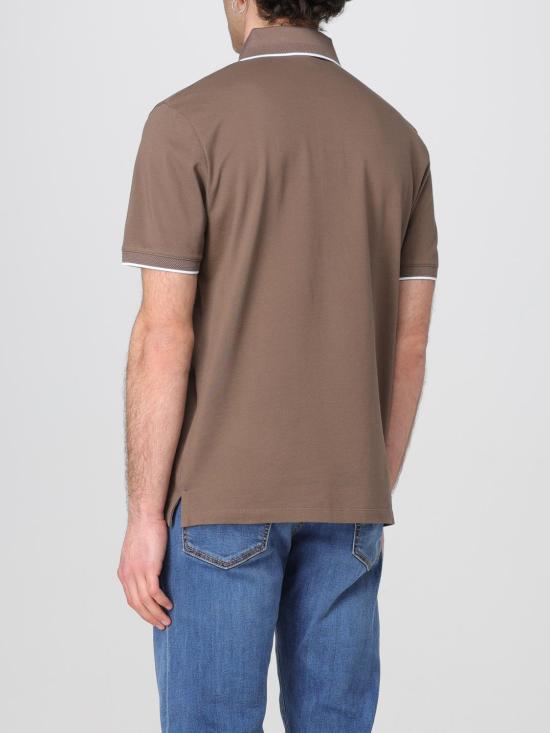 25FW 엠포리오 아르마니 폴로 티셔츠 EM000858AF12955 U6195 Brown - EMPORIO ARMANI