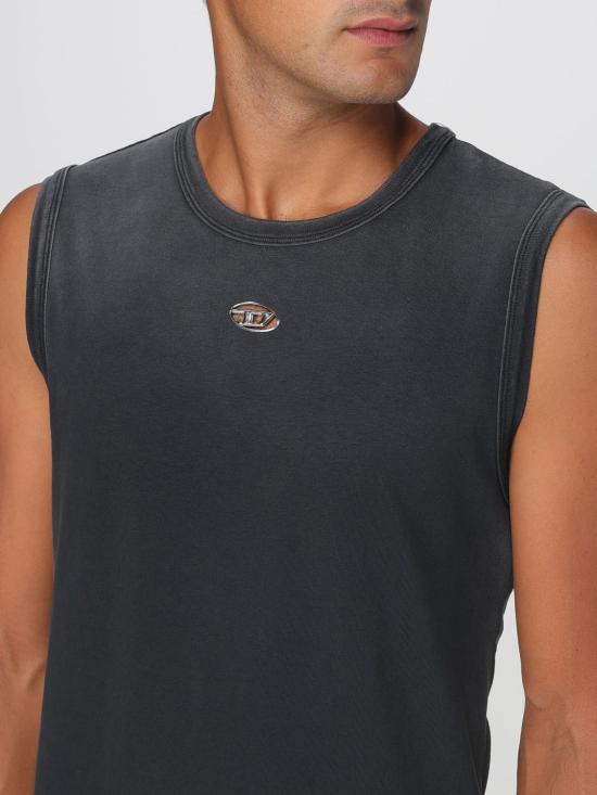 25FW 디젤 민소매 티셔츠 A196320CHBI 9XXA Black - DIESEL