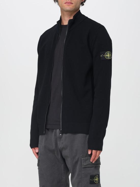 25FW 스톤 아일랜드 집업 니트 5100062S00A1 V0029 Black - STONE ISLAND