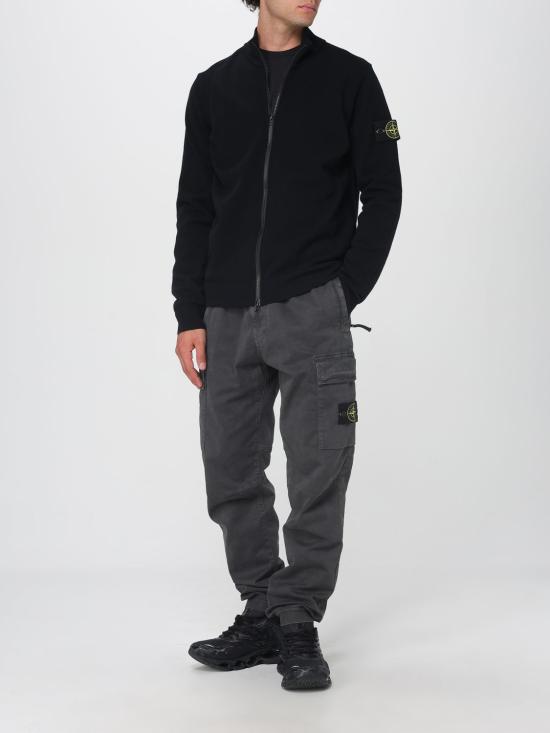 25FW 스톤 아일랜드 집업 니트 5100062S00A1 V0029 Black - STONE ISLAND