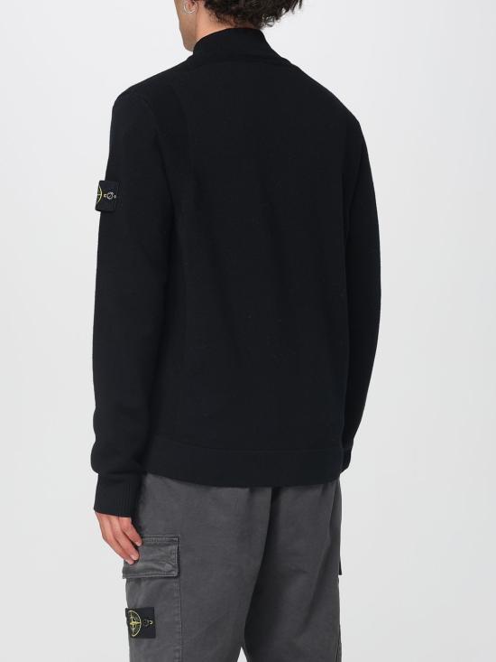 25FW 스톤 아일랜드 집업 니트 5100062S00A1 V0029 Black - STONE ISLAND