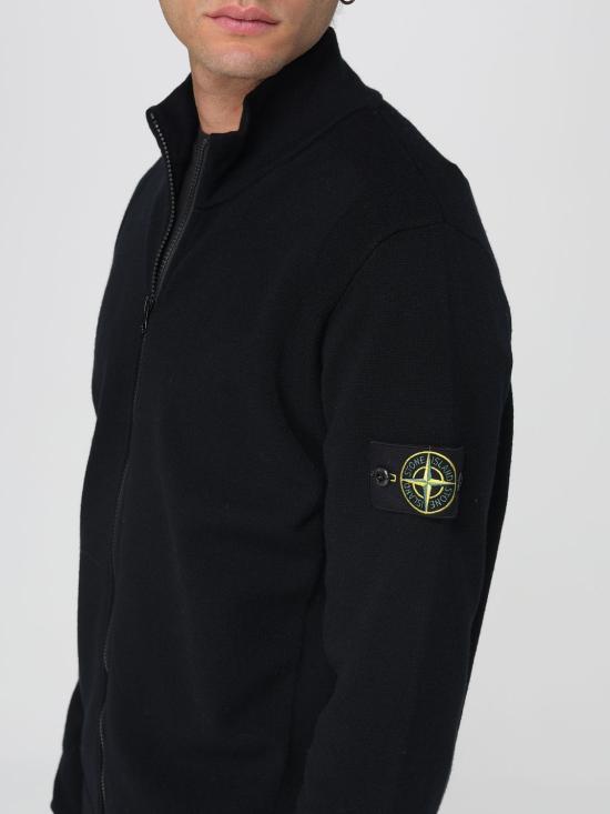 25FW 스톤 아일랜드 집업 니트 5100062S00A1 V0029 Black - STONE ISLAND