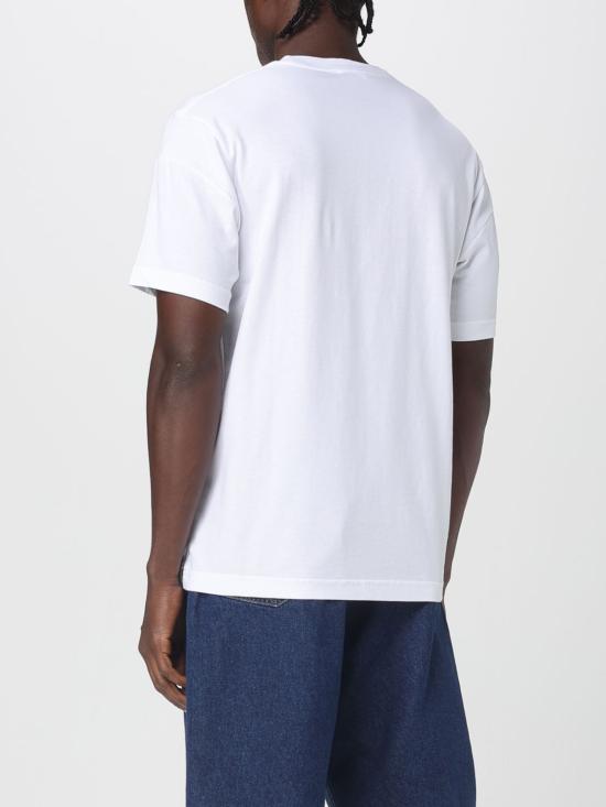 25FW 겐조 반팔 티셔츠 FF55TS4894SG 01 White - KENZO