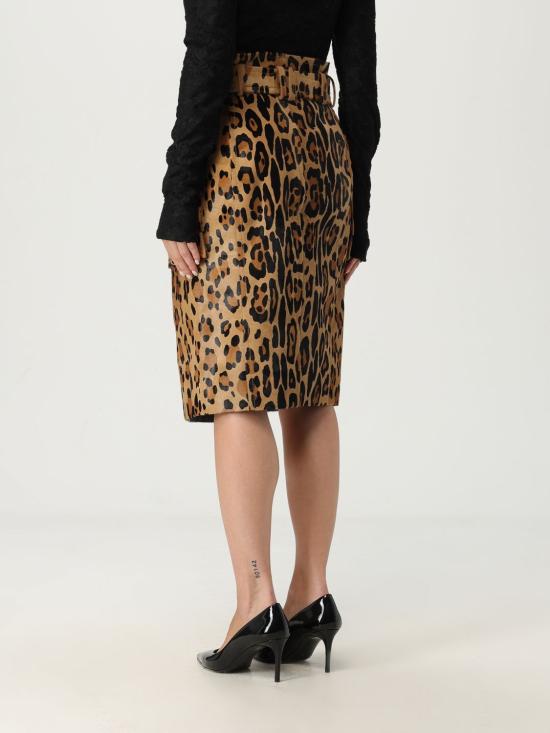 25FW 발망 미디 스커트 FF1LC265LC17 WDH Beige - BALMAIN