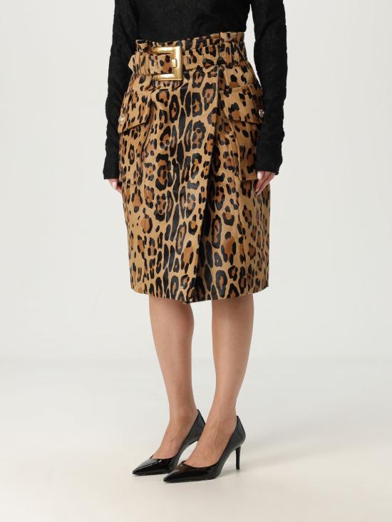 25FW 발망 미디 스커트 FF1LC265LC17 WDH Beige - BALMAIN