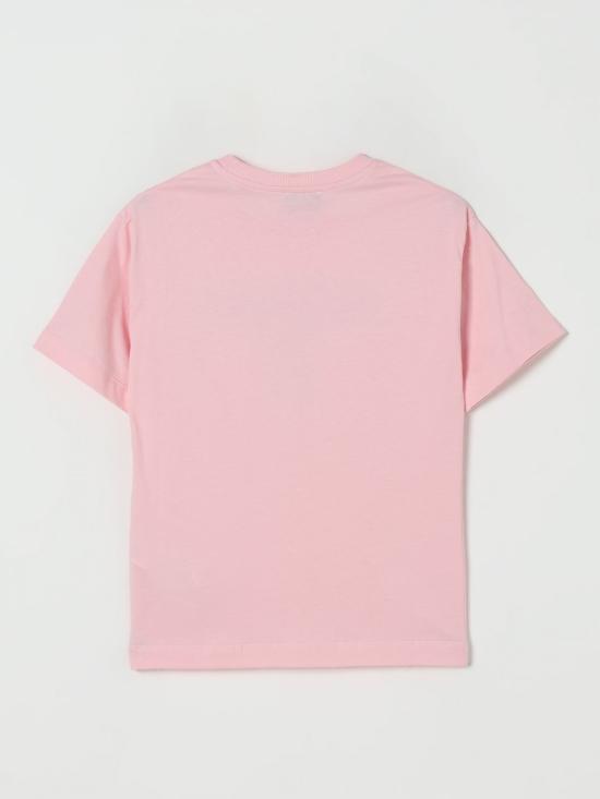 25FW [키즈] 모스키노 티셔츠 HMM05GLAA10 50209 Pink - MOSCHINO