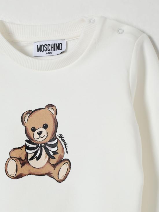 25FW [키즈] 모스키노 풀오버 MDF034LDA16 10063 White - MOSCHINO