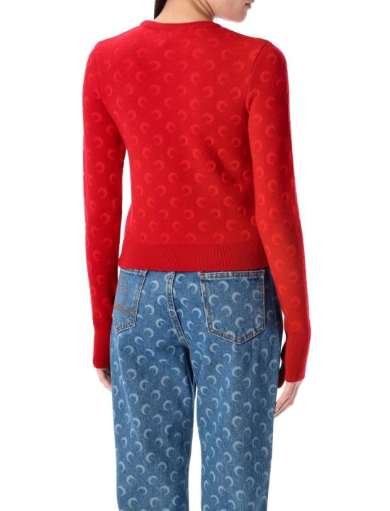 25SS 마린세르 니트웨어 WTK014ACKNI0530 Red - MARINE SERRE