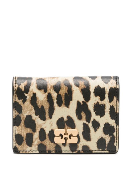 25FW 가니 명함지갑 A6545943 LEOPARD DOM