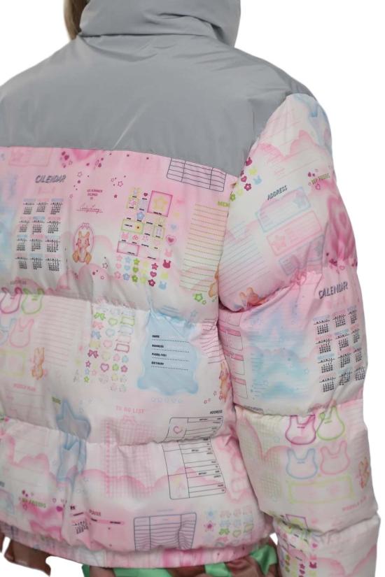  샌디리앙 숏패딩 샌디 리앙 제피 퍼퍼 재킷 핑크 멀티 - SANDY LIANG