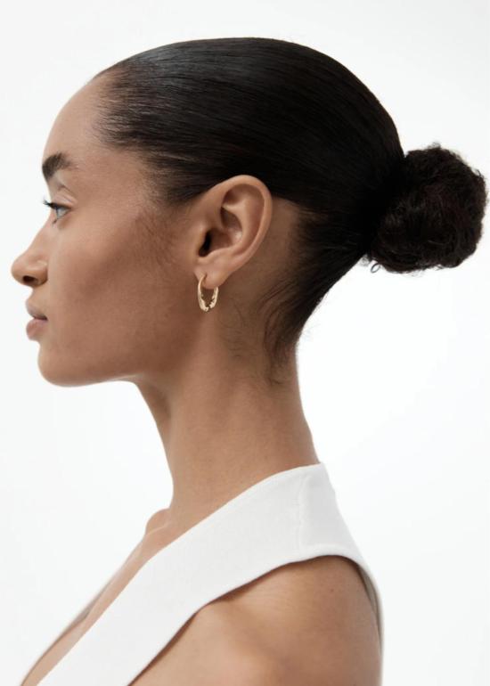  니나 고든 이어링 다이자 후프 스몰  골드 - NINA GORDON