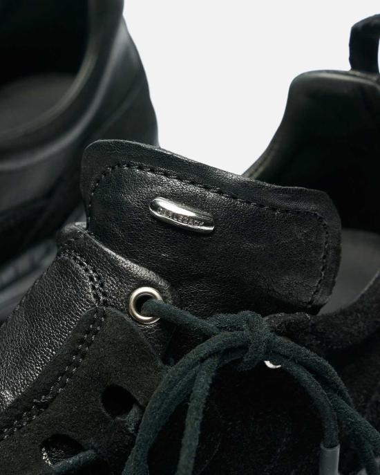  아워레가시 스니커즈 아워 레거시 게이브 스텔스 블랙 가죽 슈즈 - OUR LEGACY