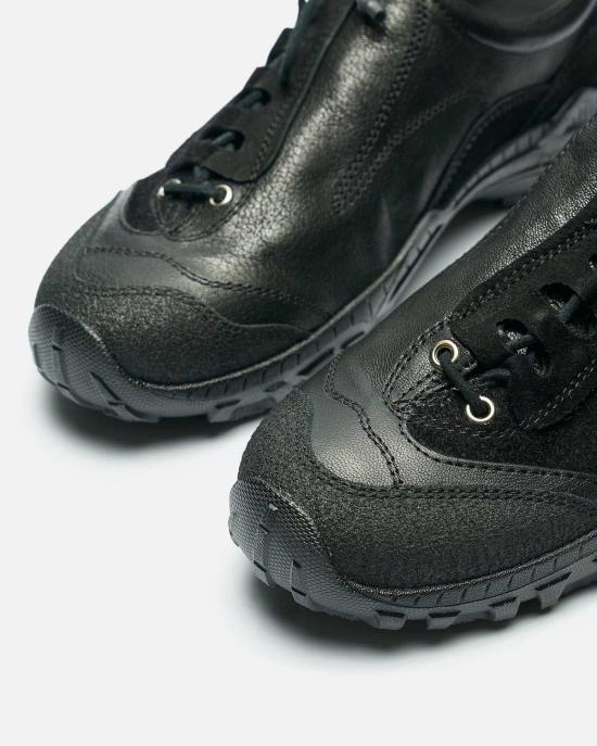  아워레가시 스니커즈 아워 레거시 게이브 스텔스 블랙 가죽 슈즈 - OUR LEGACY