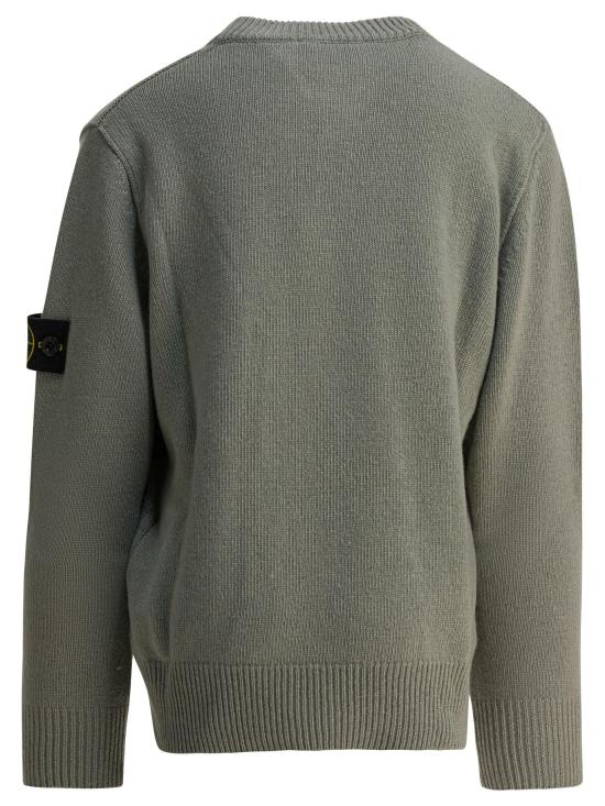 25FW [키즈] 스톤 아일랜드 캐시미어 니트 5100002 S00M1V0055 GREEN - STONE ISLAND