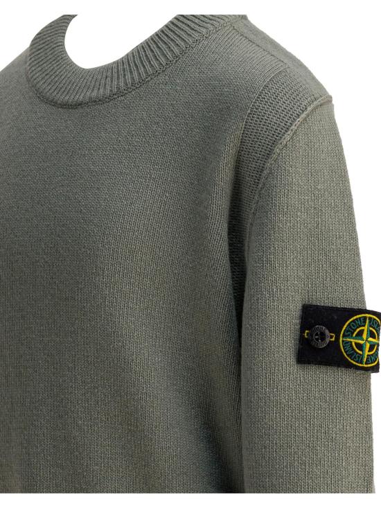 25FW [키즈] 스톤 아일랜드 캐시미어 니트 5100002 S00M1V0055 GREEN - STONE ISLAND
