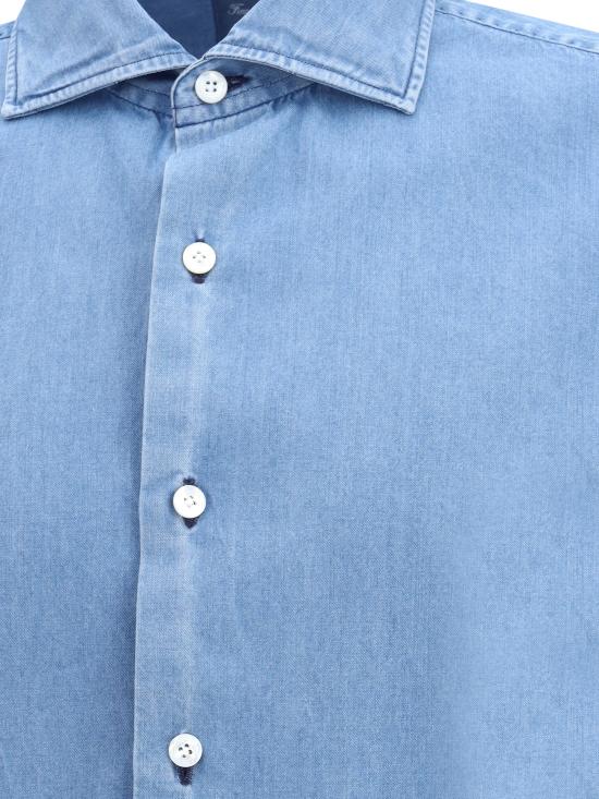 25FW 피나모레 긴팔 셔츠 NP13ZNPSZP019542 11 BLUE - FINAMORE