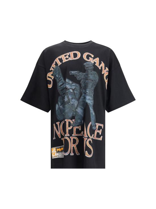 25FW 피디에프 반팔 티셔츠 DFM54029TJ110BKGA BKGA BLACK