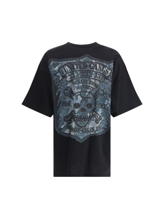 25FW 피디에프 반팔 티셔츠 DFM54029TJ110BKGA BKGA BLACK - PDF