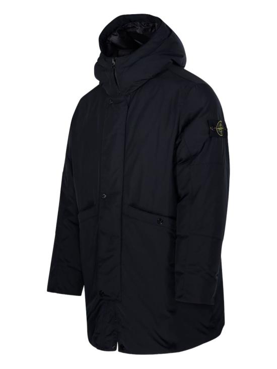 25FW 스톤 아일랜드 마이크로 트윌 후디드 다운 파카  K2S157100008S0026V0029 BLACK DOM - STONE ISLAND
