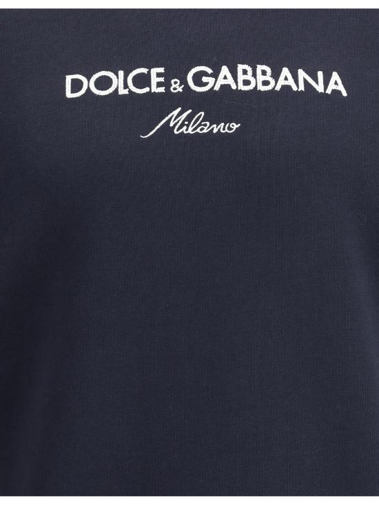 25FW 돌체앤가바나 긴팔 티셔츠 G9BQBZHU7O6 B0665 BLUE - DOLCE & GABBANA