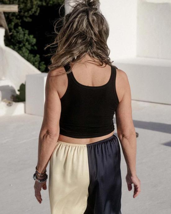  베이스레인지 민소매 티셔츠 투스 탱크 블랙 - BASERANGE