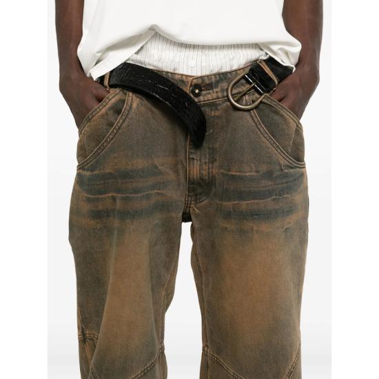 25FW 매드프렌지 데님 팬츠 MUD DYED BROWN BROWN BLUE - MADFRENZY