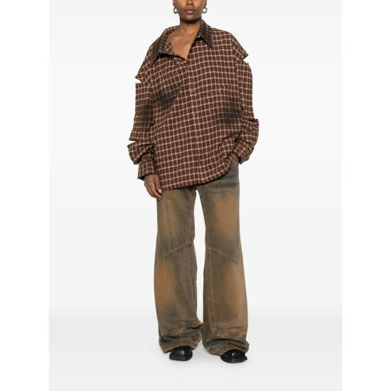 25FW 매드프렌지 데님 팬츠 MUD DYED BROWN BROWN BLUE - MADFRENZY