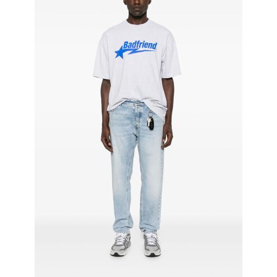 25FW 배드프렌드 반팔 티셔츠 BFSU25 06 HEGRE GREY - BADFRIEND