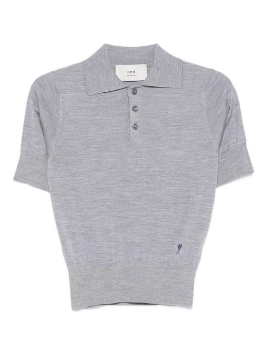 25FW 아미 폴로 티셔츠 FPL412 KN0066050 Grey