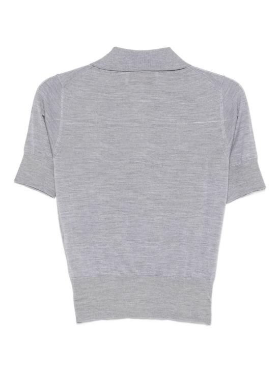 25FW 아미 폴로 티셔츠 FPL412 KN0066050 Grey - AMI