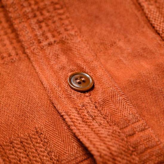  스튜디오 다치산 긴팔 셔츠 스튜디오 다르티잔 5717 "아마미 도로조메" 보로 자카드 - STUDIO D'ARTISAN