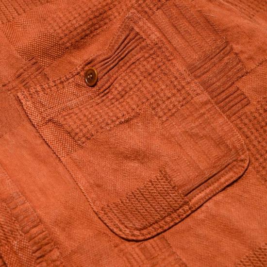  스튜디오 다치산 긴팔 셔츠 스튜디오 다르티잔 5717 "아마미 도로조메" 보로 자카드 - STUDIO D'ARTISAN