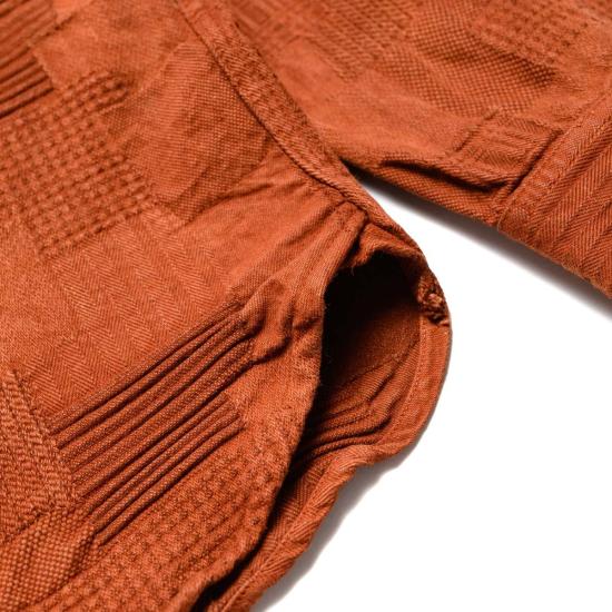  스튜디오 다치산 긴팔 셔츠 스튜디오 다르티잔 5717 "아마미 도로조메" 보로 자카드 - STUDIO D'ARTISAN