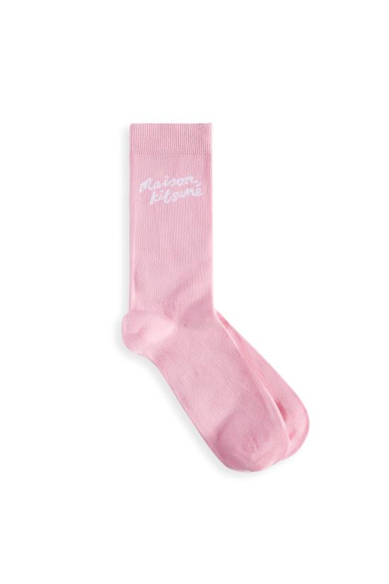 25SS 메종키츠네 양말 OW06424KT0014 138 BEGONIA