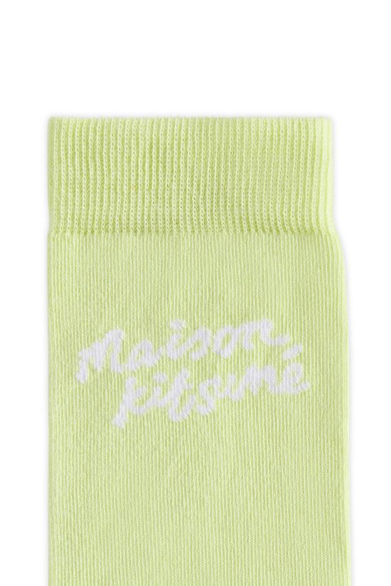 25SS 메종키츠네 양말 OW06424KT0014 150 CITRON VERT - MAISON KITSUNE